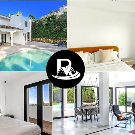 4 Bdrms Charming 3 Palms In Elviria, Sea Views! Вилла *